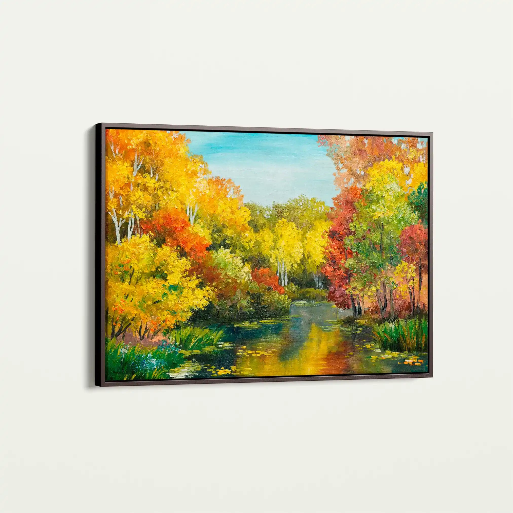 Landscape 128 Canvas Art 90 x 60 cm / Stretched on hidden frame