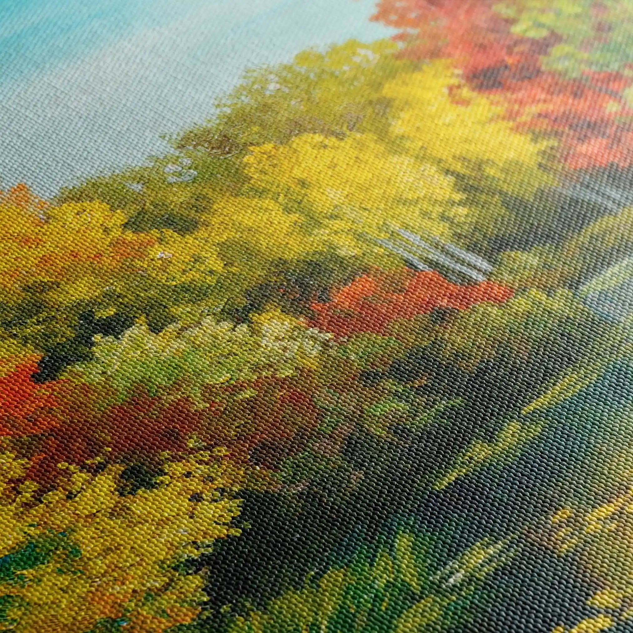 Landscape 128 Canvas Art 90 x 60 cm / Stretched on hidden frame