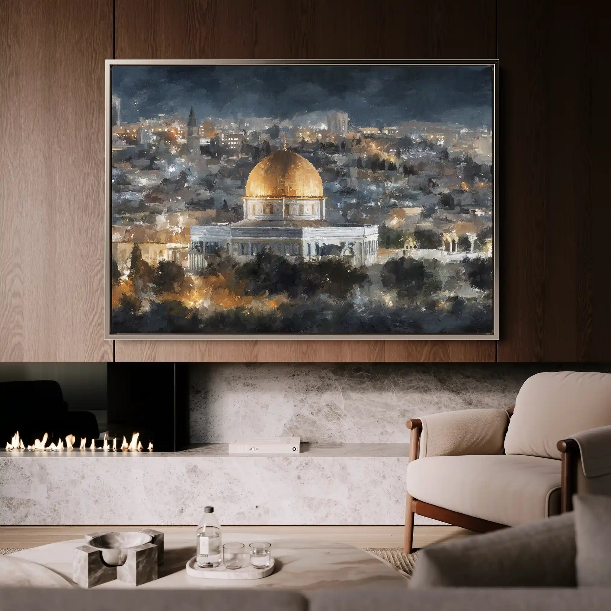 Palestine 128 Canvas Art 60 x 40 cm / Stretched on hidden frame