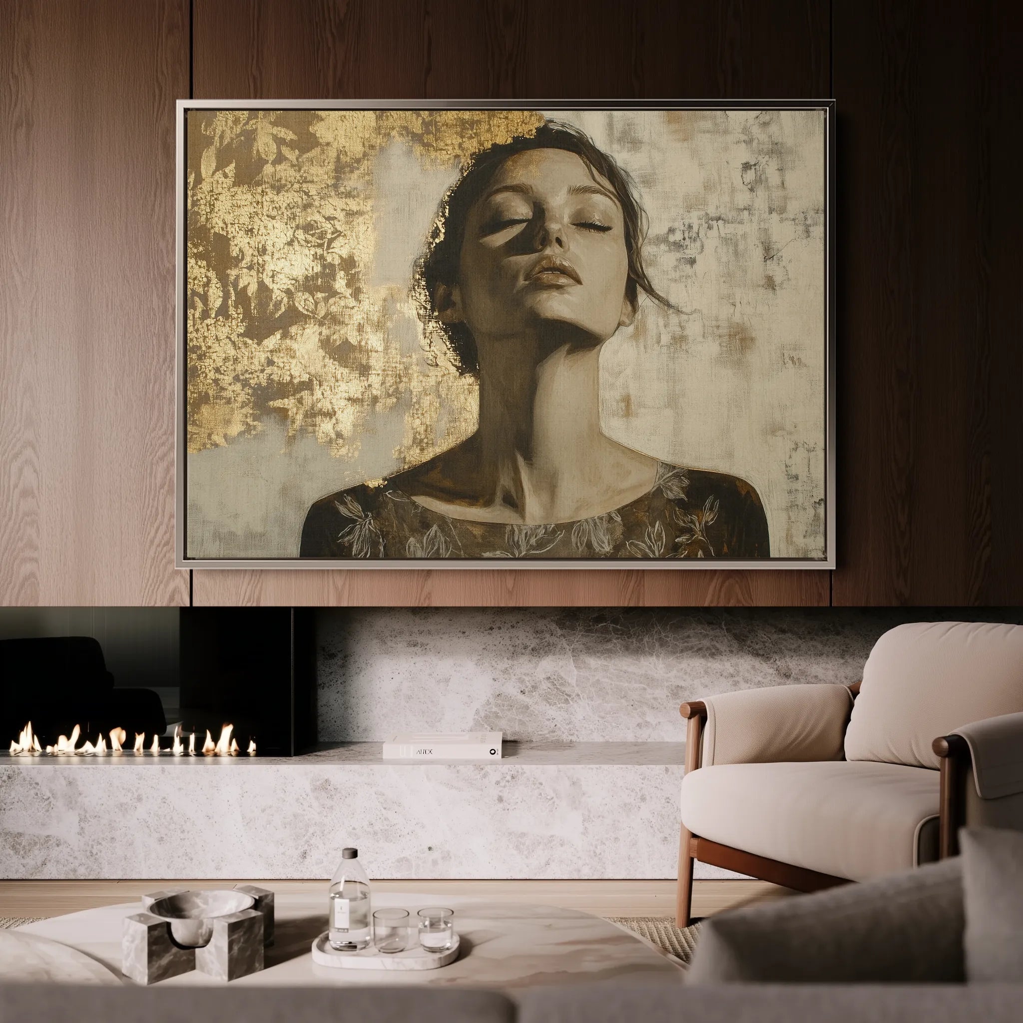 Portrait Canvas Wall Art WAD128-P 90 x 60 cm / Stretched on hidden frame