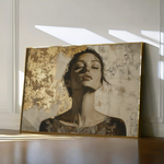 Portrait 128 Canvas Art 90 x 60 cm / Stretched on hidden frame