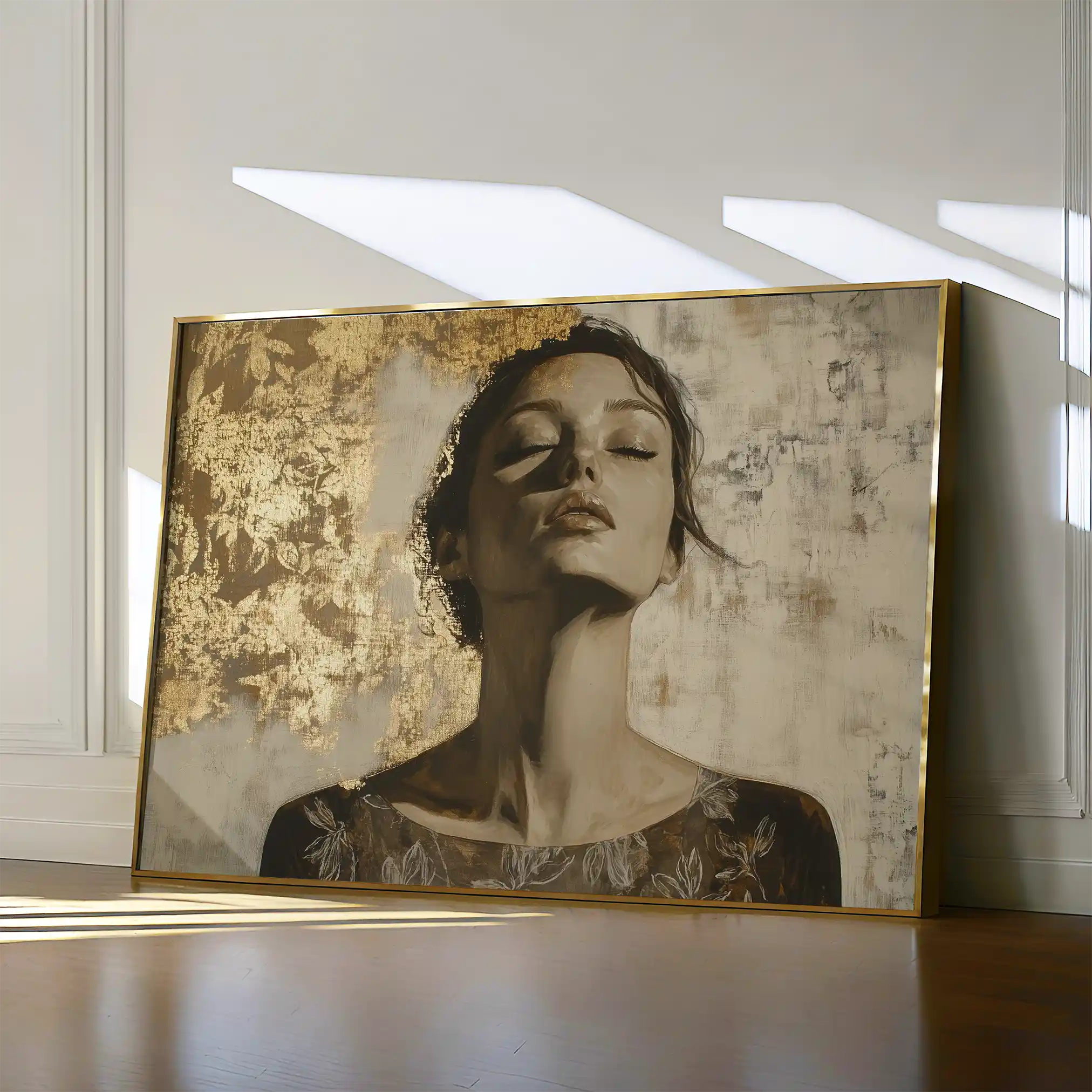 Portrait 128 Canvas Art 90 x 60 cm / Stretched on hidden frame