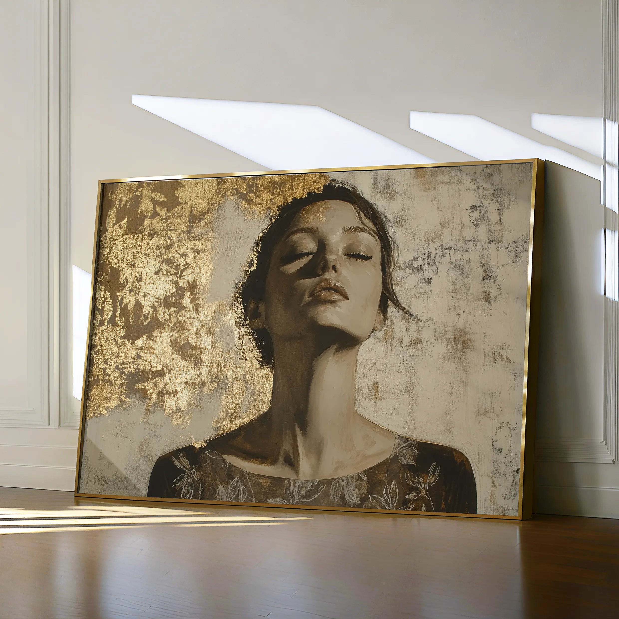 Portrait Canvas Wall Art WAD128-P 90 x 60 cm / Stretched on hidden frame