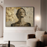 Portrait 128 Canvas Art 90 x 60 cm / Stretched on hidden frame