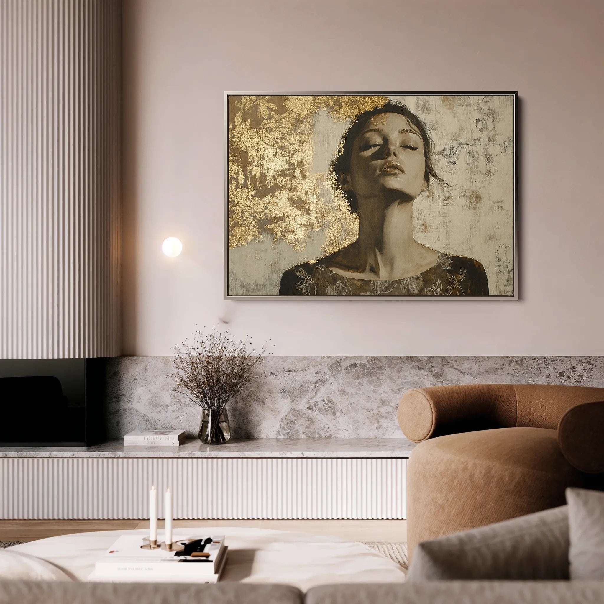 Portrait Canvas Wall Art WAD128-P 90 x 60 cm / Stretched on hidden frame