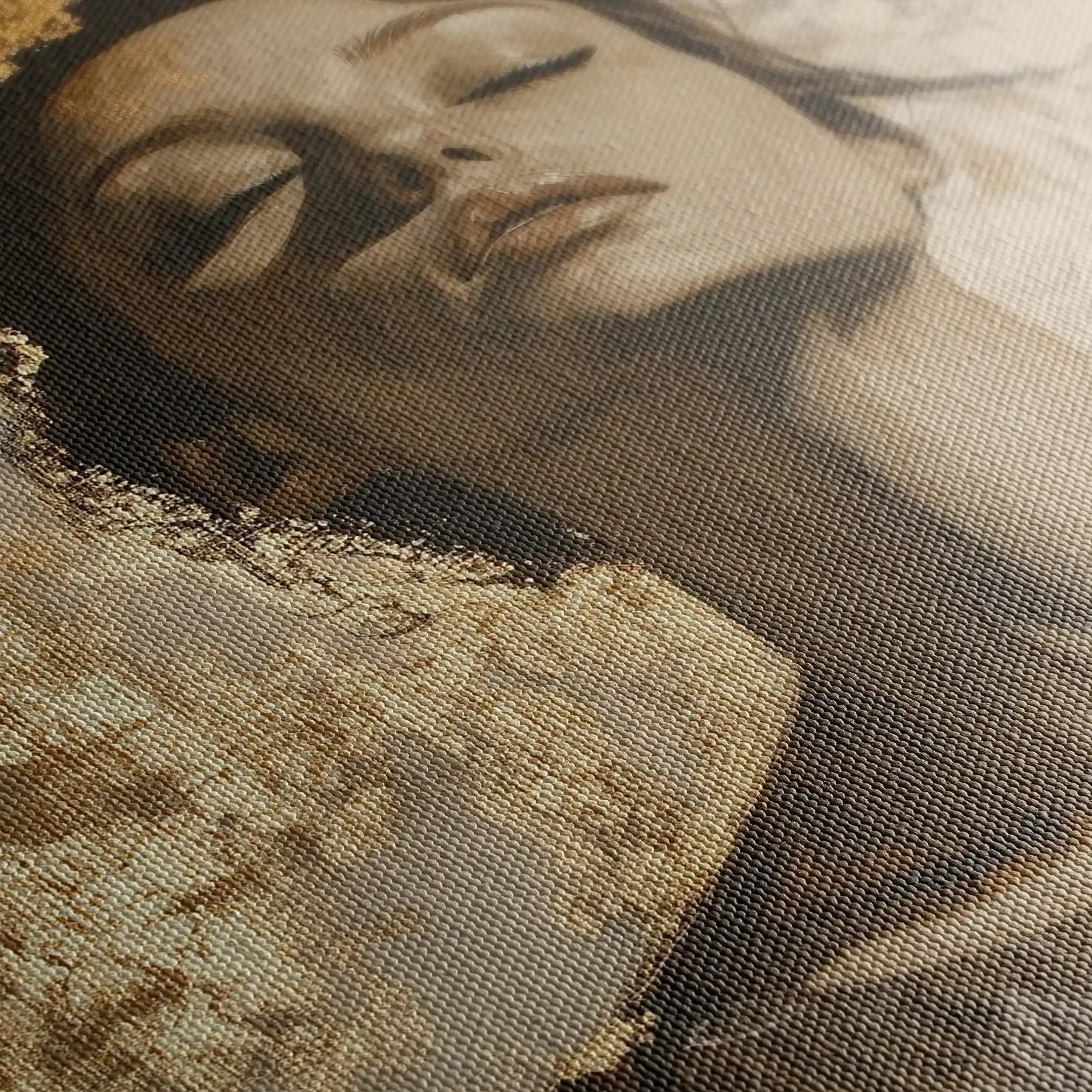 Portrait 128 Canvas Art 90 x 60 cm / Stretched on hidden frame
