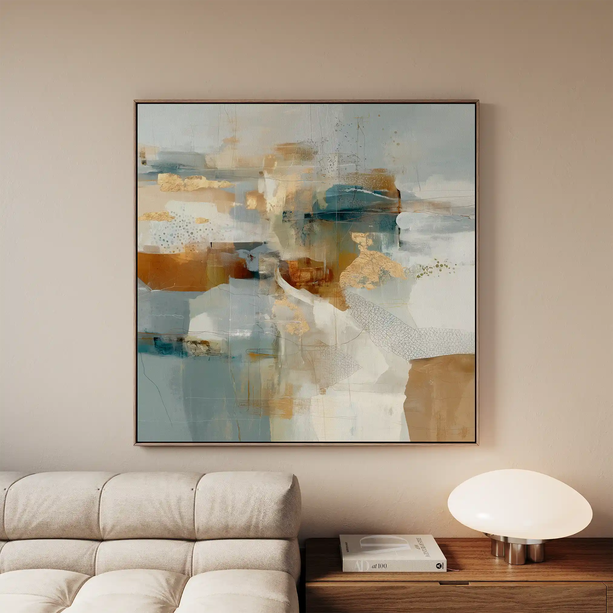 Abstract 1282 Canvas Art 60 x 60 cm / Stretched on hidden frame