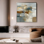 Abstract 1282 Canvas Art 60 x 60 cm / Stretched on hidden frame