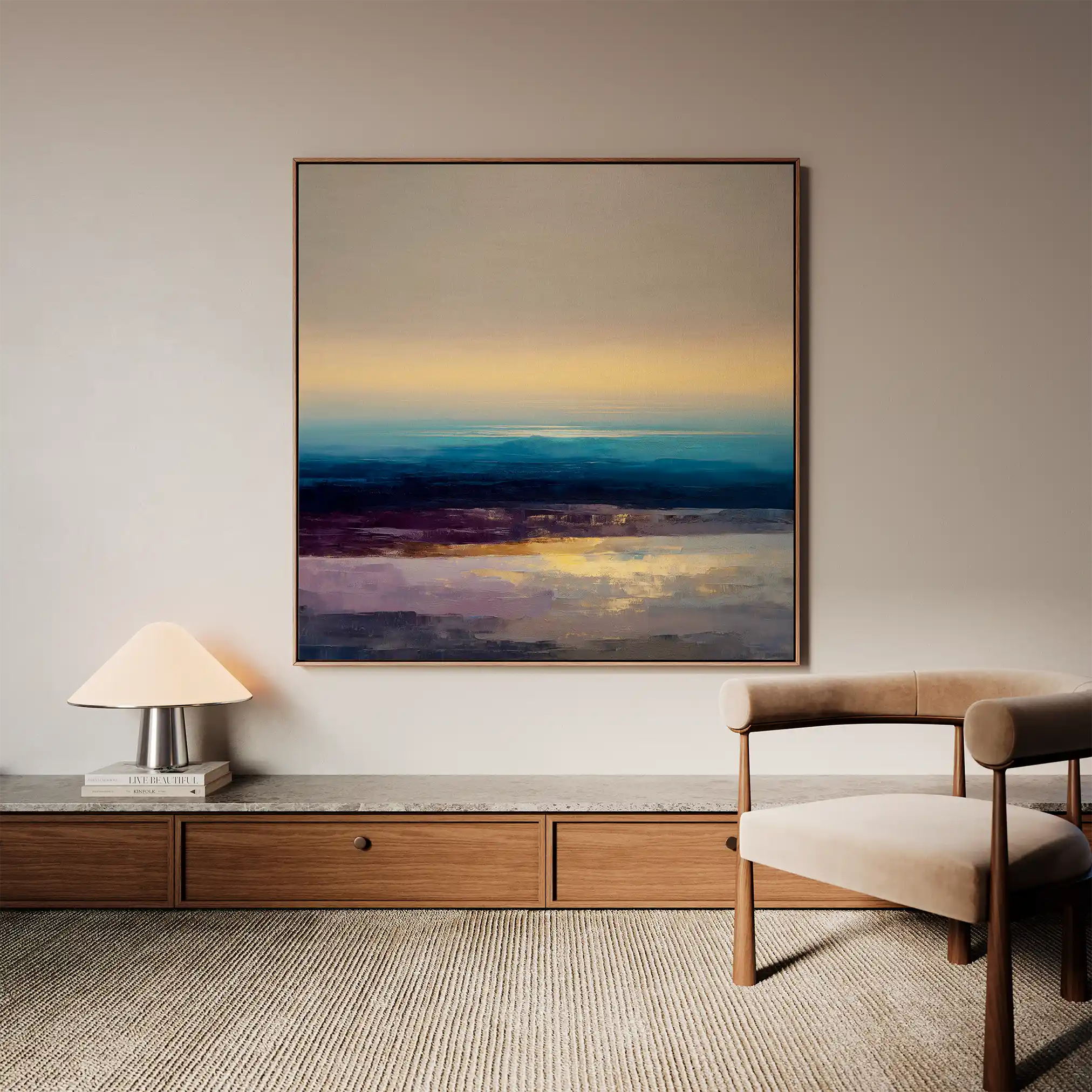 Abstract 1285 Canvas Art 60 x 60 cm / Stretched on hidden frame