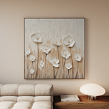 Floral Canvas Wall Art WAD1285-F 80 x 80 cm / Stretched on hidden frame