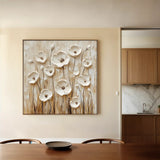 Floral Canvas Wall Art WAD1286-F 80 x 80 cm / Stretched on hidden frame