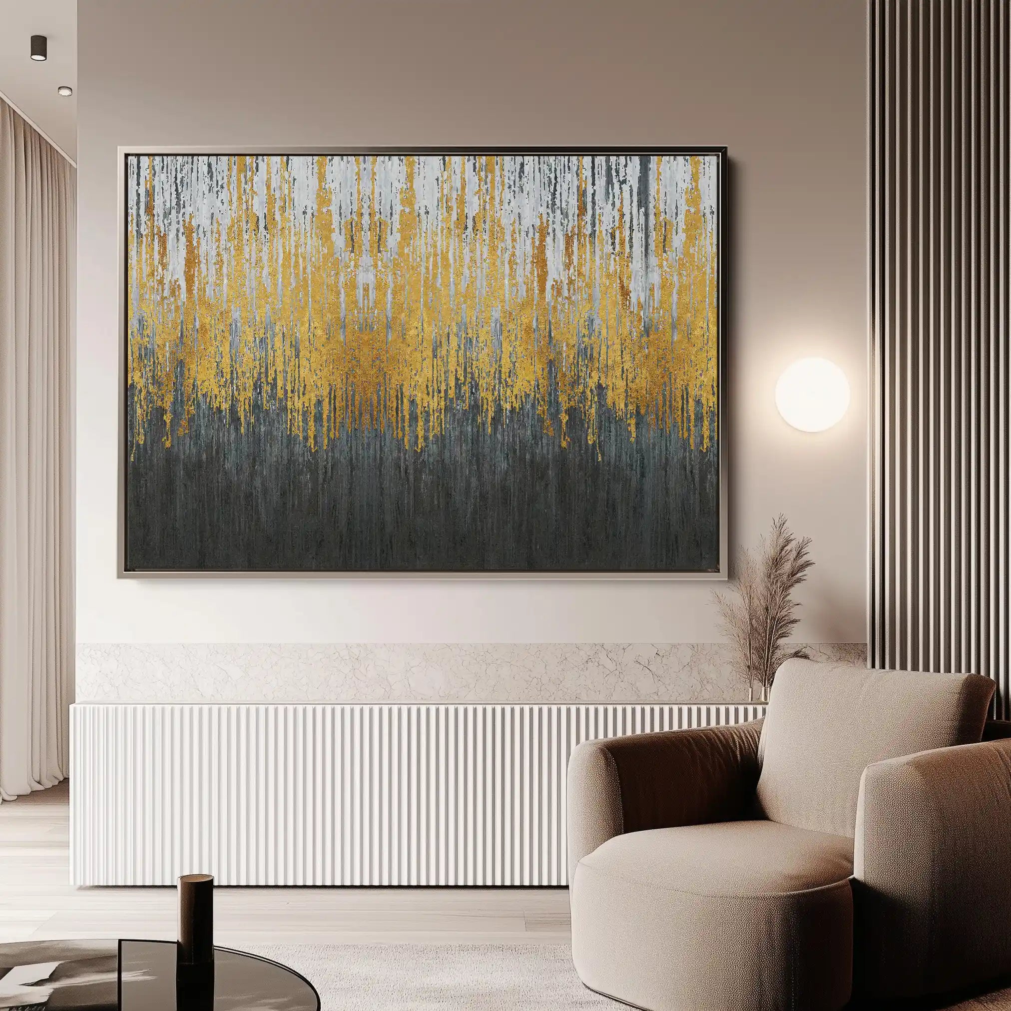 Abstract 129 Canvas Art 60 x 40 cm / Stretched on hidden frame