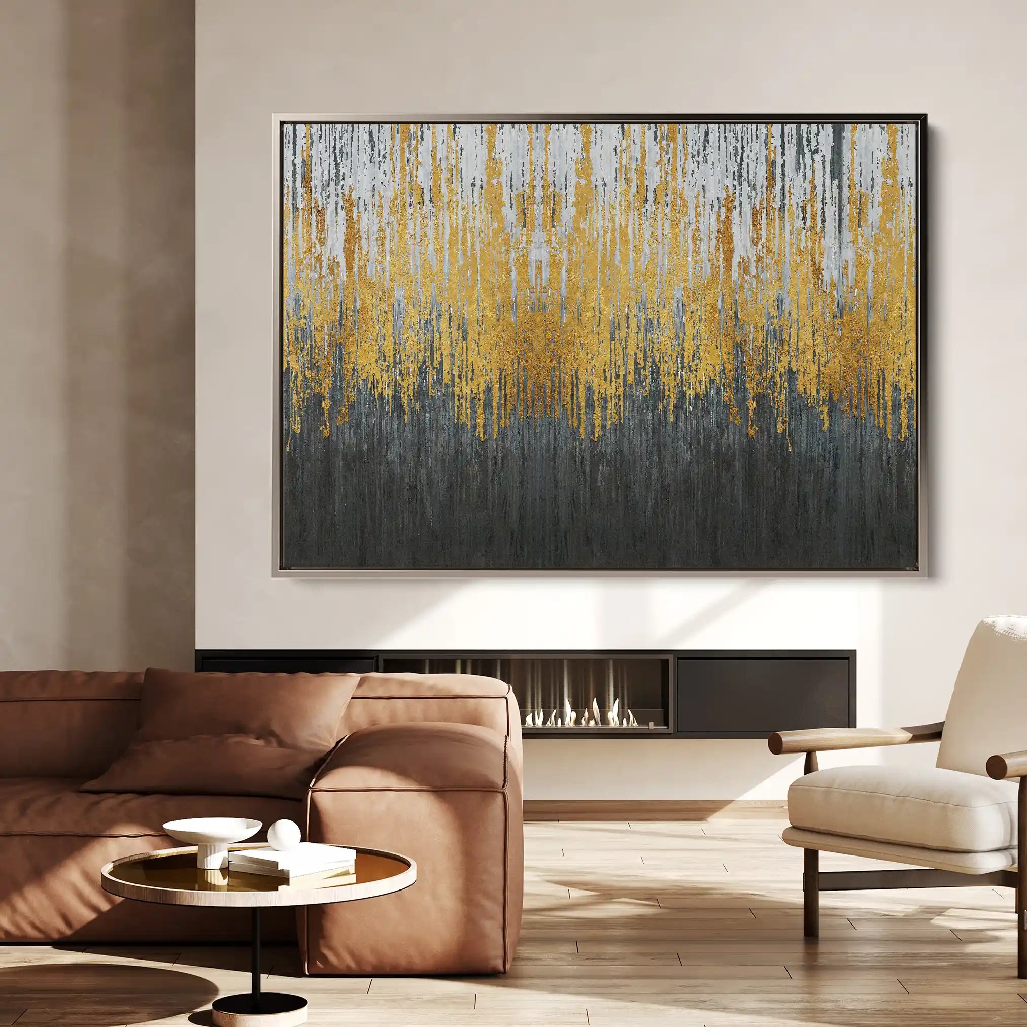 Abstract 129 Canvas Art 60 x 40 cm / Stretched on hidden frame