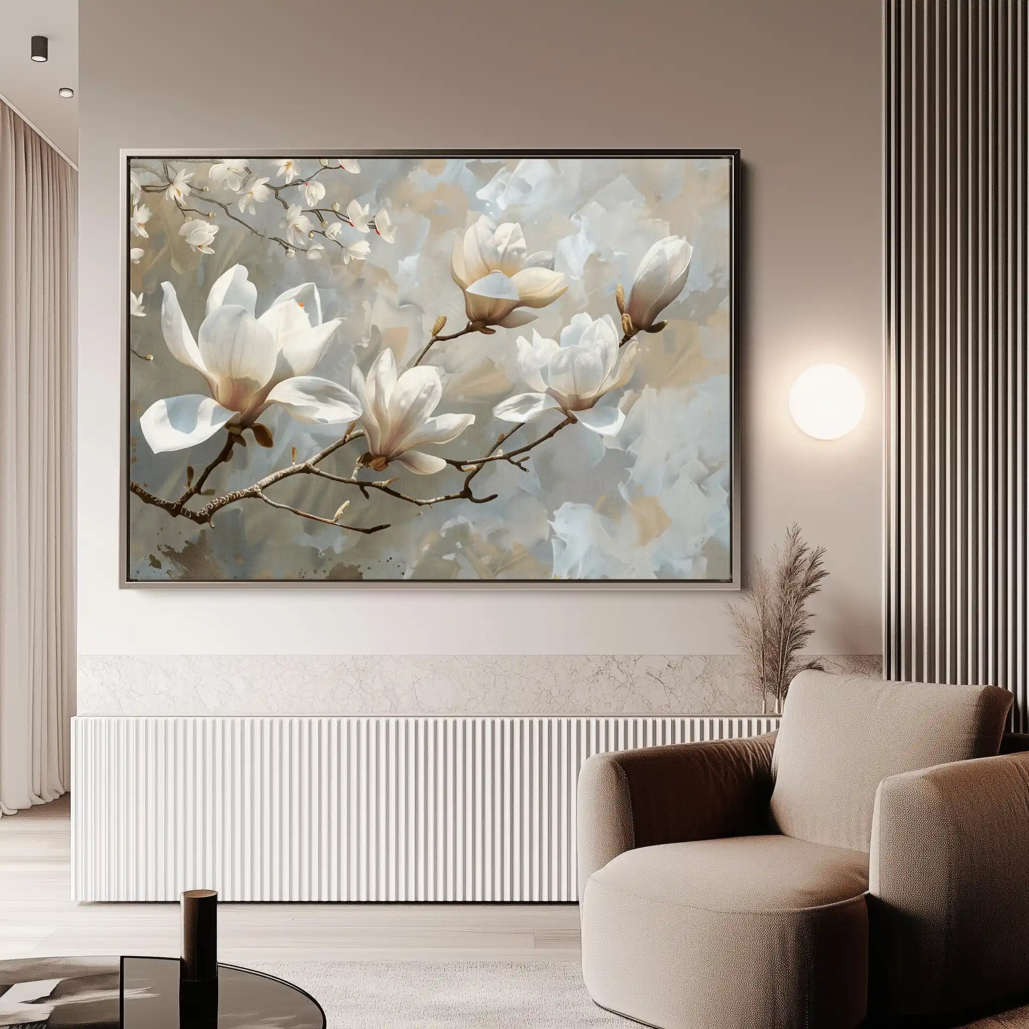 Floral Canvas Wall Art WAD129-F 90 x 60 cm / Stretched on hidden frame