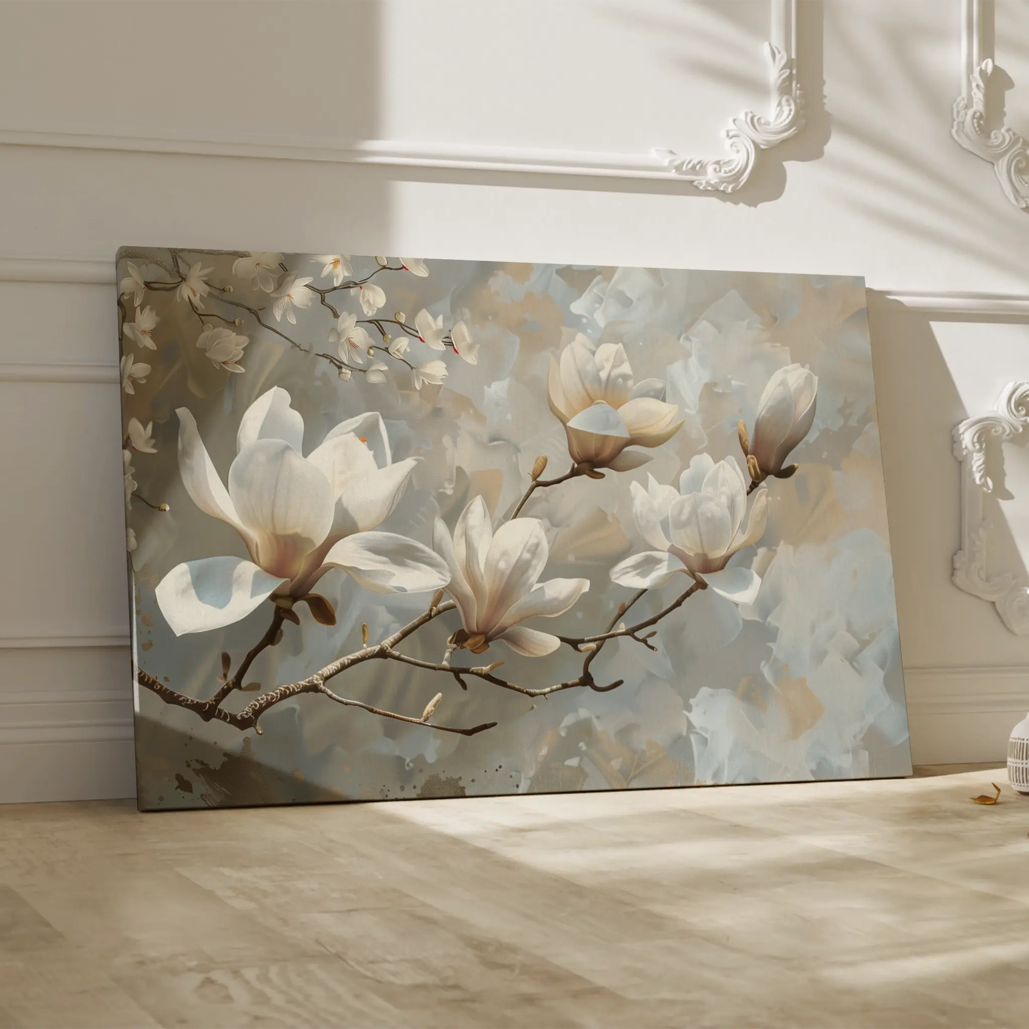 Floral Canvas Wall Art WAD129-F 90 x 60 cm / Stretched on hidden frame