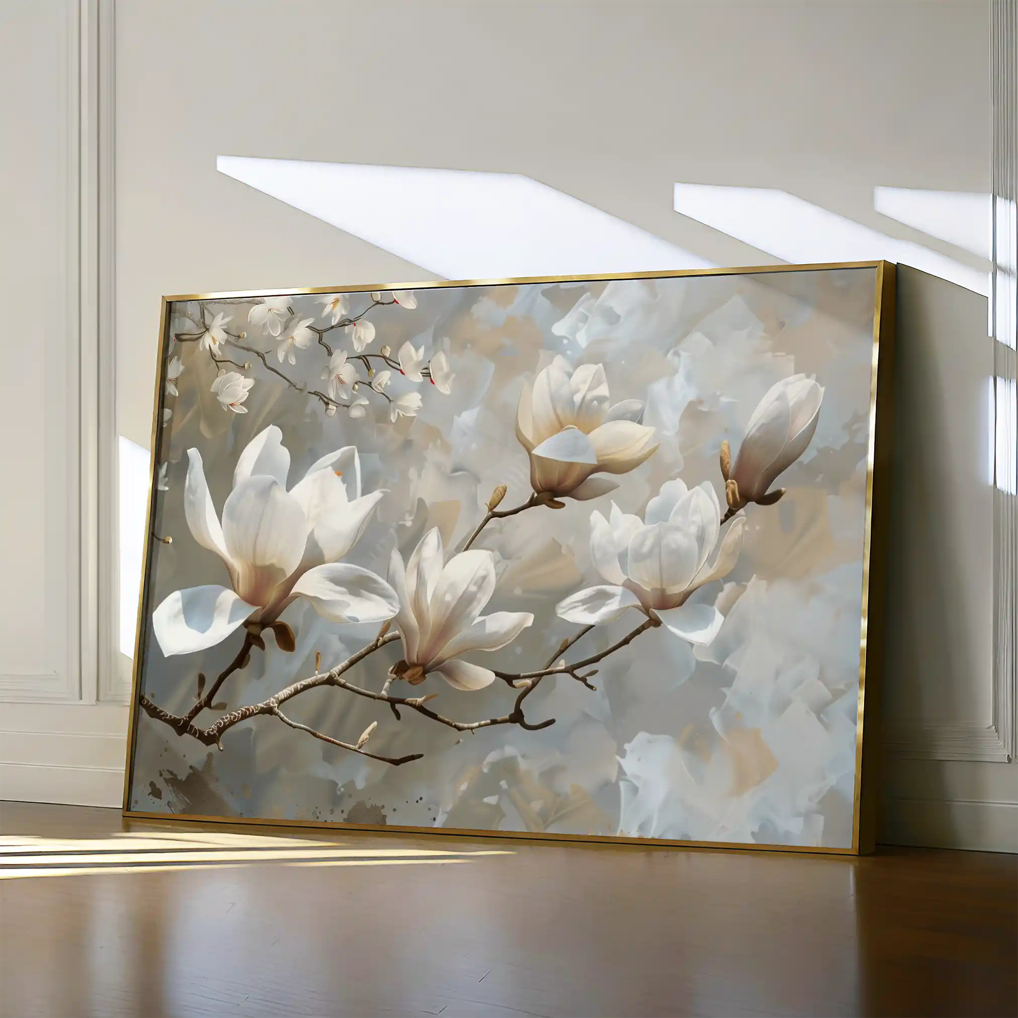 Floral Canvas Wall Art WAD129-F 90 x 60 cm / Stretched on hidden frame