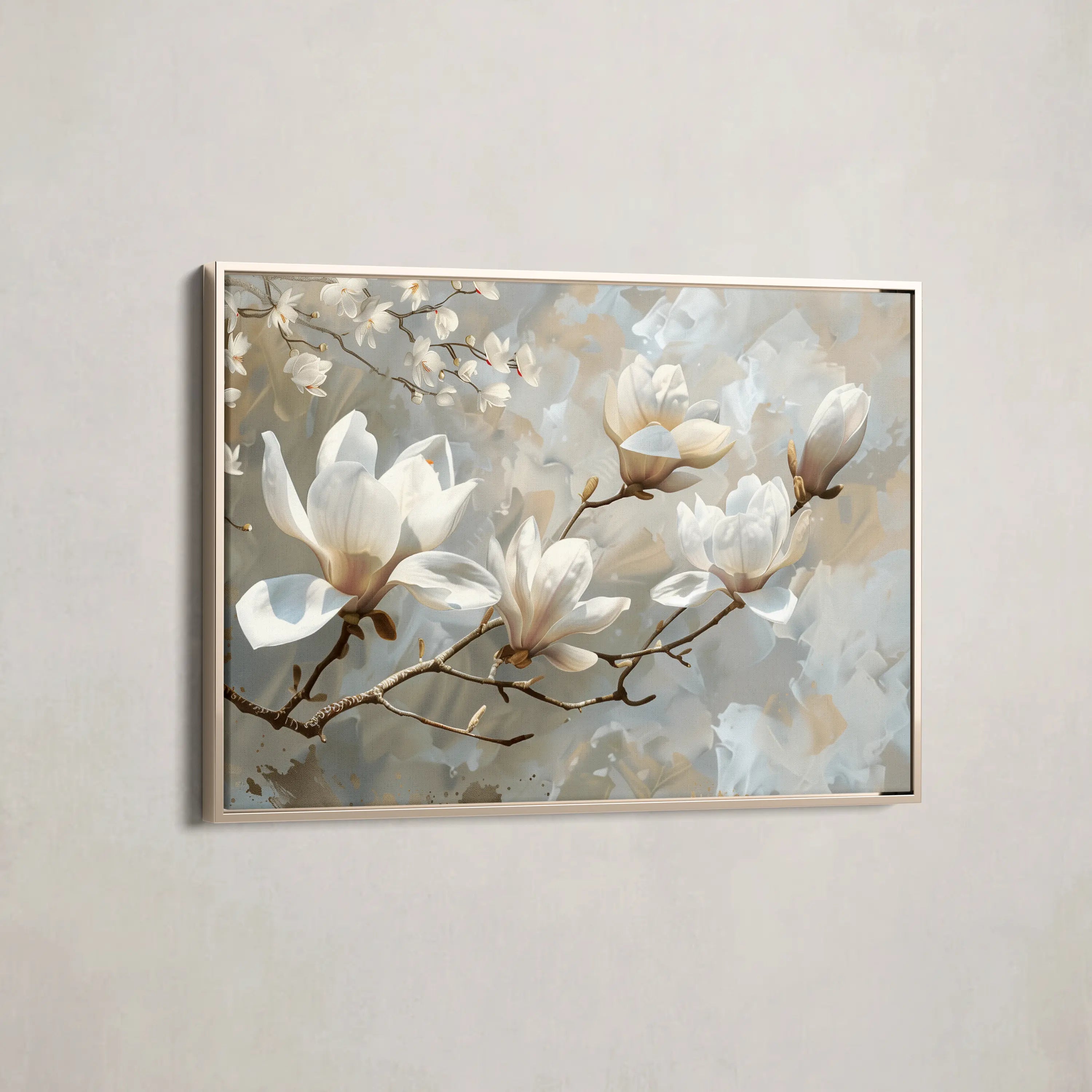 Floral Canvas Wall Art WAD129-F 90 x 60 cm / Stretched on hidden frame