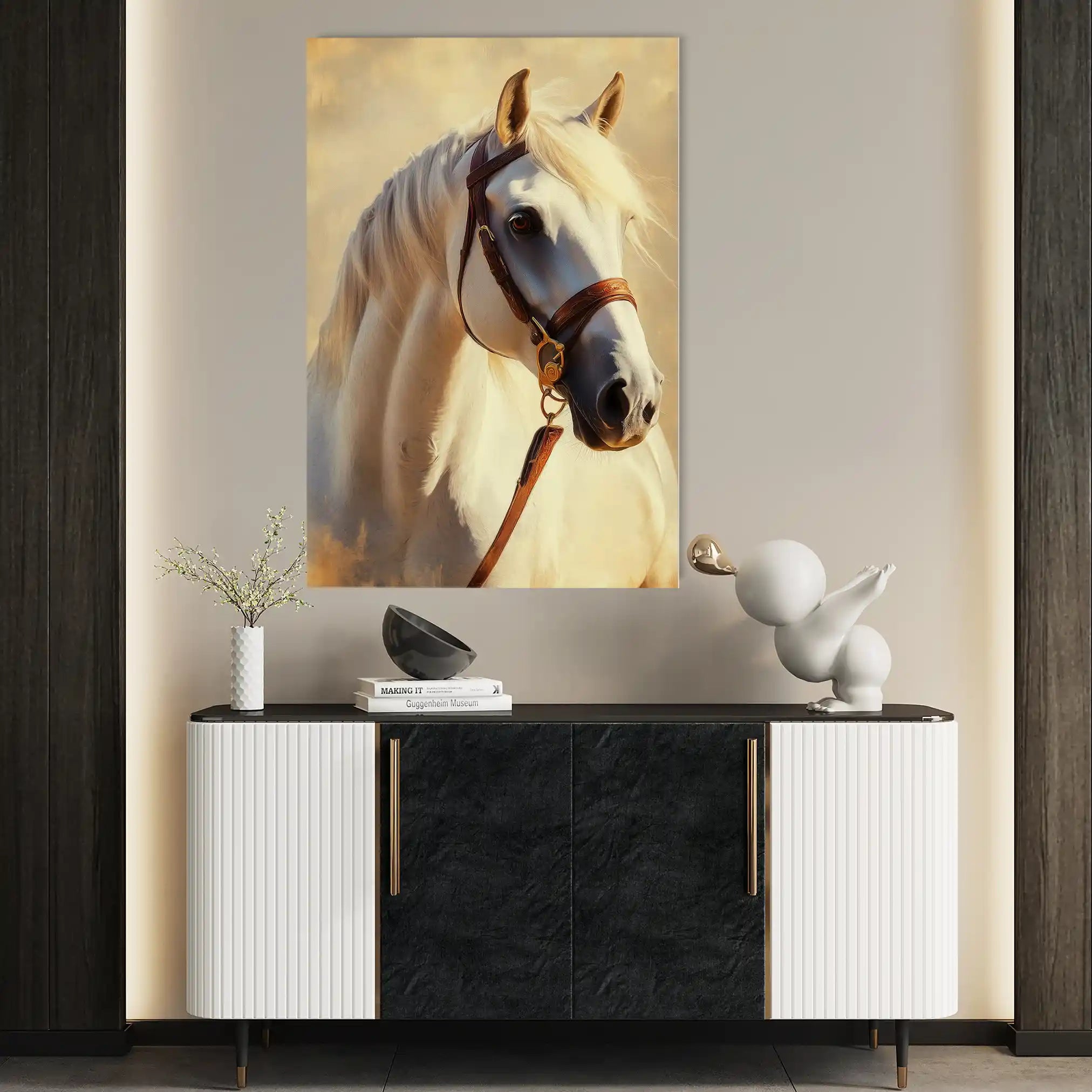 Horses 129 Canvas Art 90 x 60 cm / Stretched on hidden frame