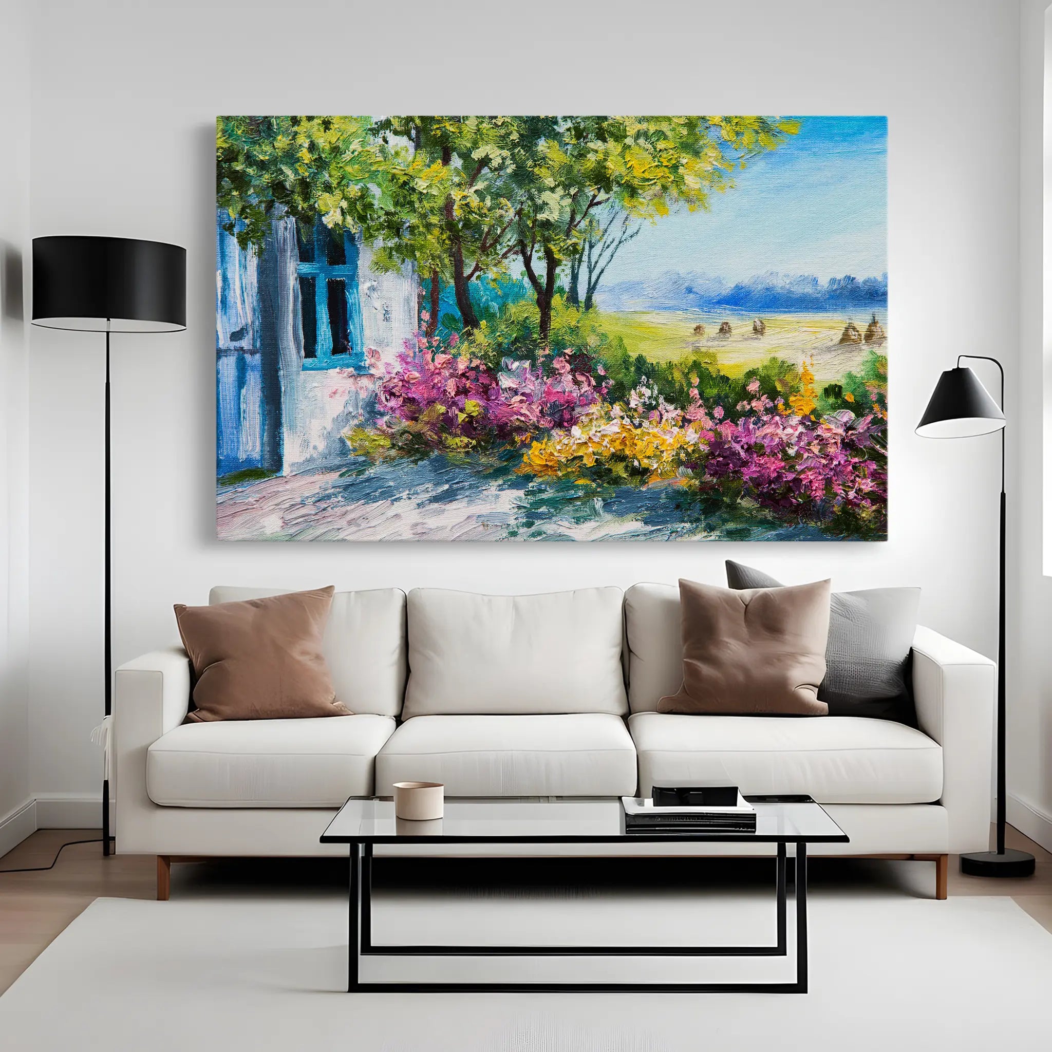 Landscape Canvas Wall Art WAD129-L 90 x 60 cm / Stretched on hidden frame