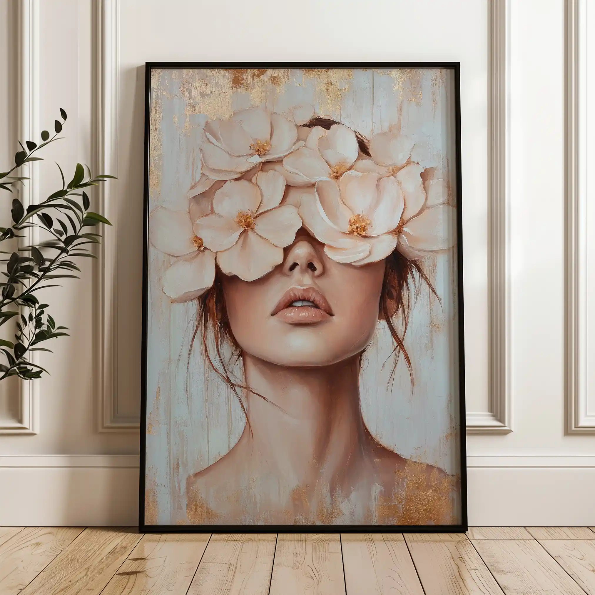 Portrait 129 Canvas Art 90 x 60 cm / Stretched on hidden frame