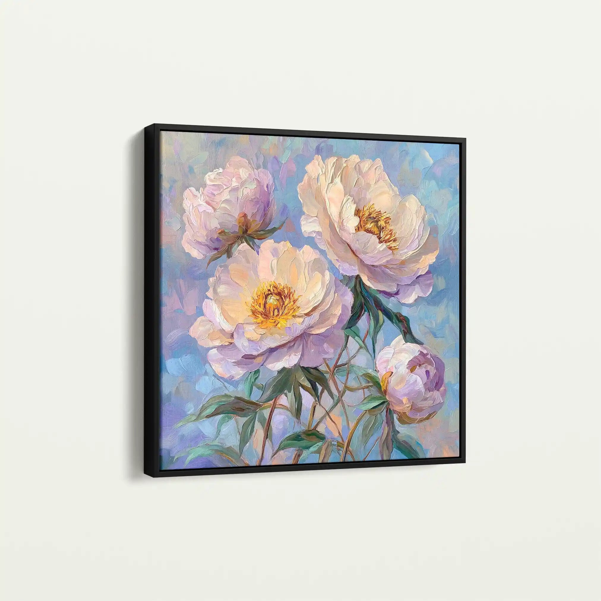 Floral Canvas Wall Art WAD1291-F 80 x 80 cm / Stretched on hidden frame