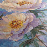 Floral Canvas Wall Art WAD1291-F 80 x 80 cm / Stretched on hidden frame