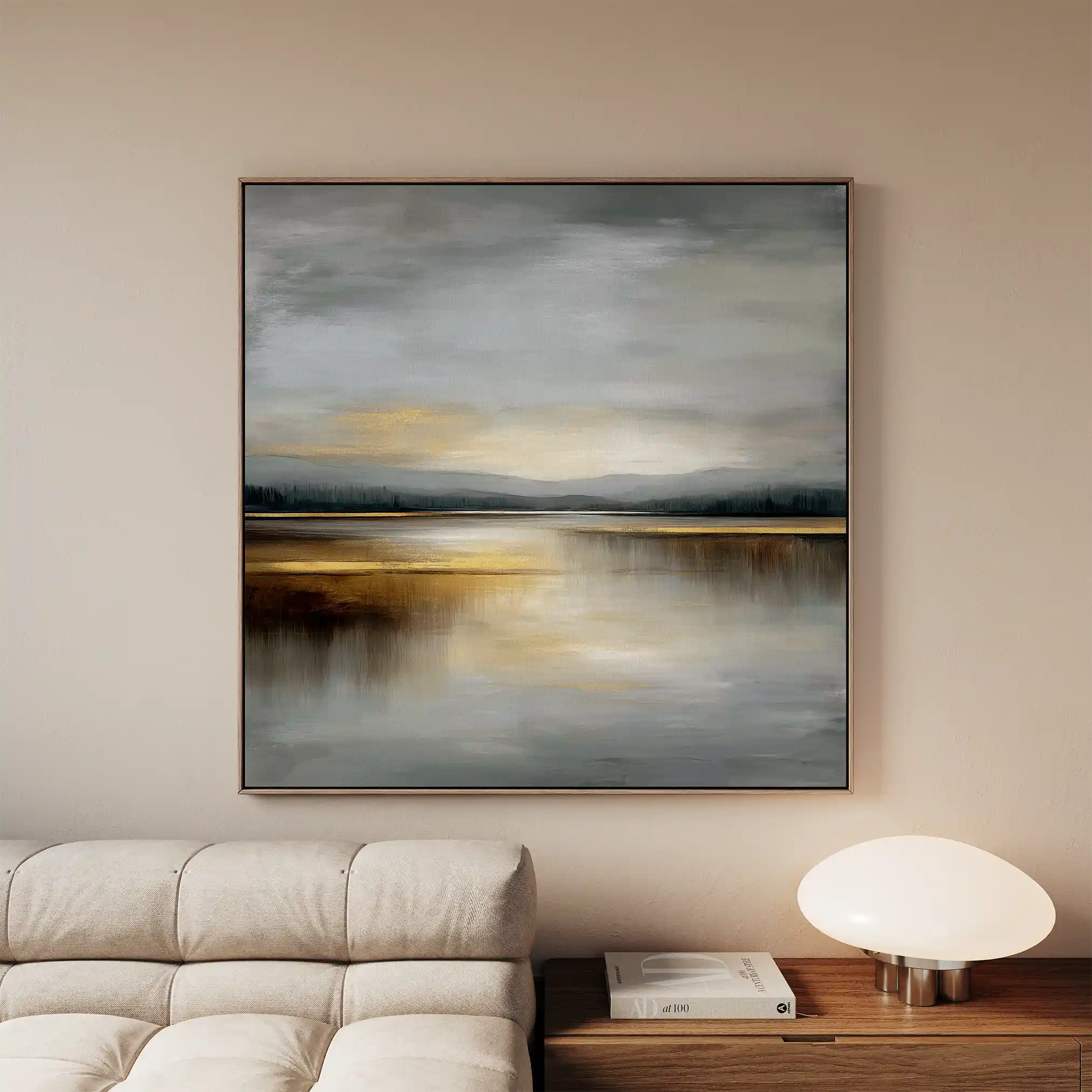 Abstract 1295 Canvas Art 60 x 60 cm / Stretched on hidden frame