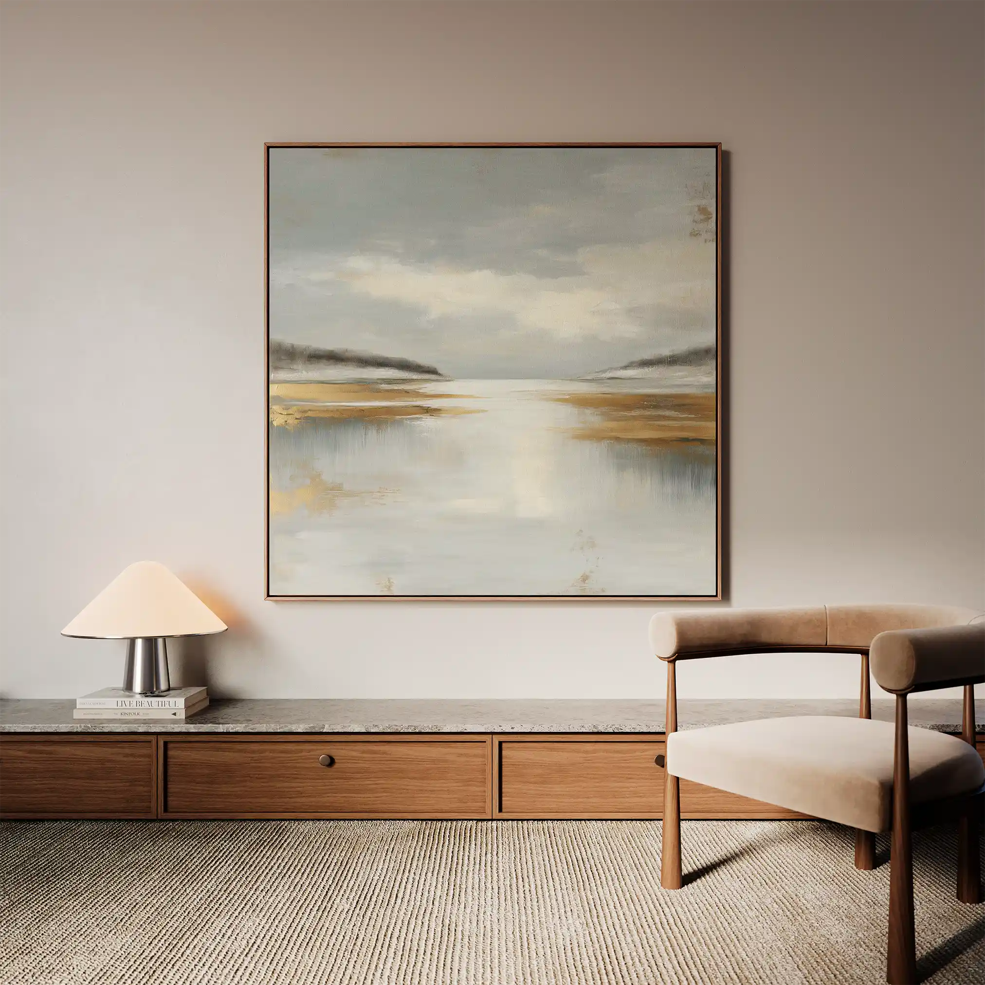 Abstract 1296 Canvas Art 60 x 60 cm / Stretched on hidden frame