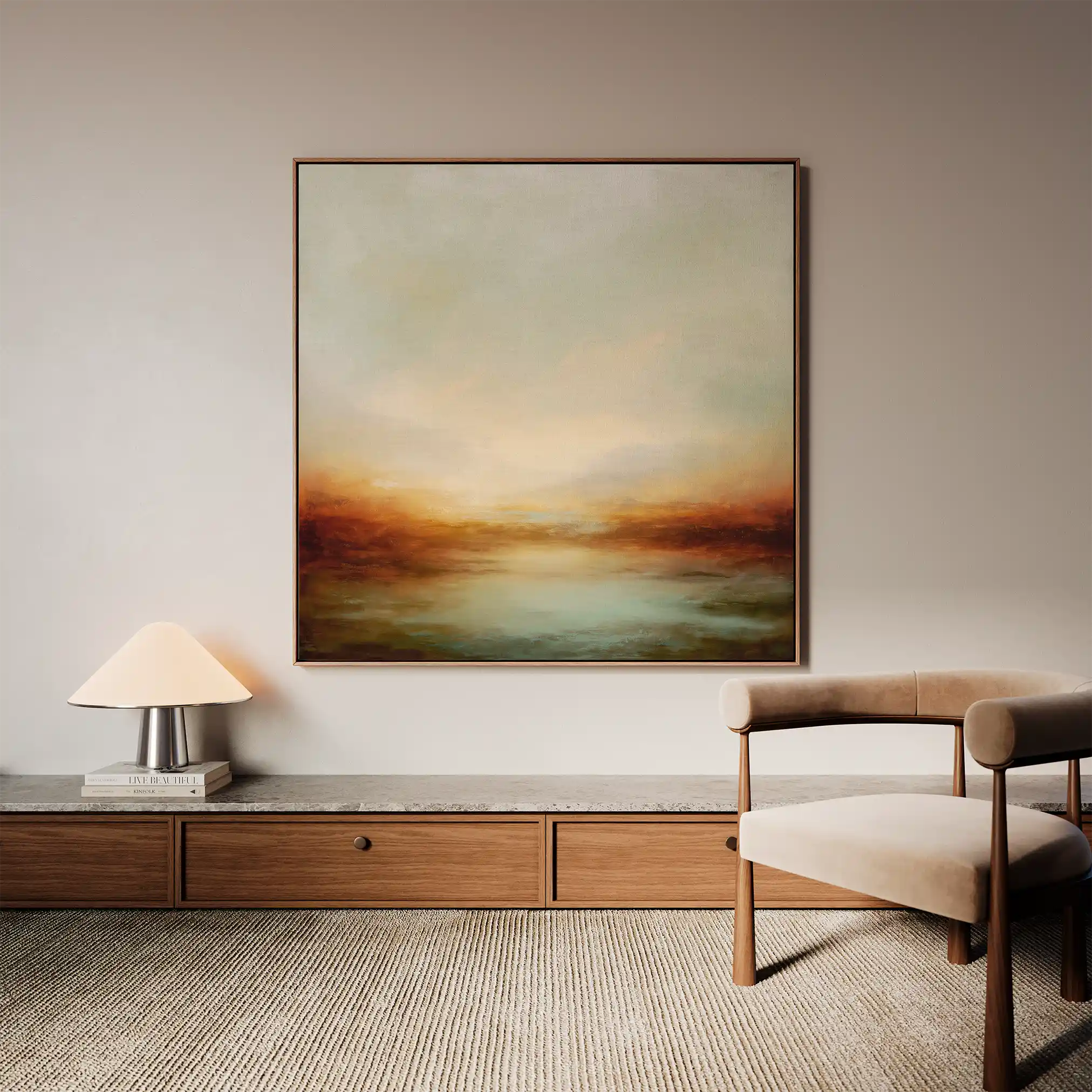Abstract 1297 Canvas Art 60 x 60 cm / Stretched on hidden frame