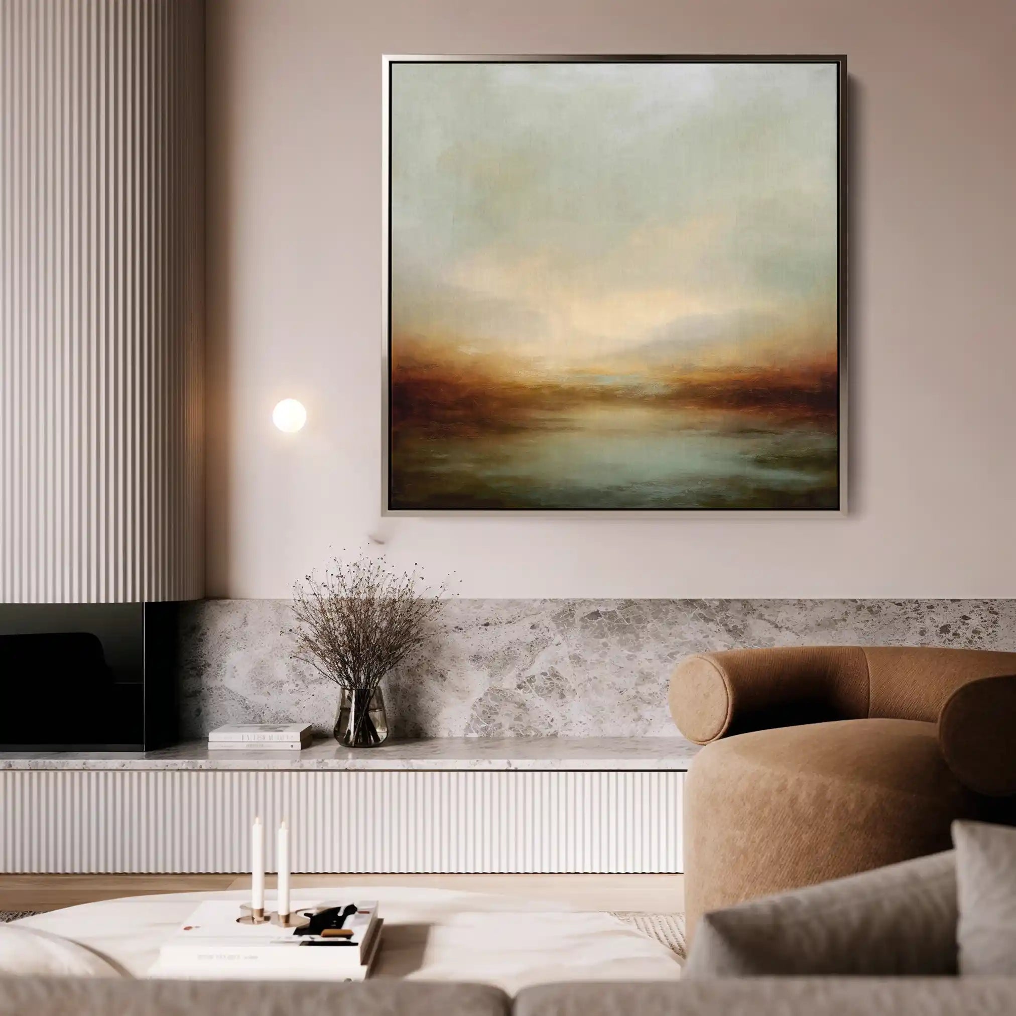 Abstract 1297 Canvas Art 60 x 60 cm / Stretched on hidden frame