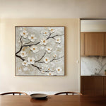 Floral Canvas Wall Art WAD1297-F 80 x 80 cm / Stretched on hidden frame