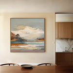 Abstract 1298 Canvas Art 60 x 60 cm / Stretched on hidden frame