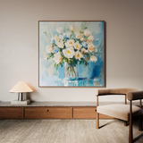Floral Canvas Wall Art WAD1299-F 80 x 80 cm / Stretched on hidden frame
