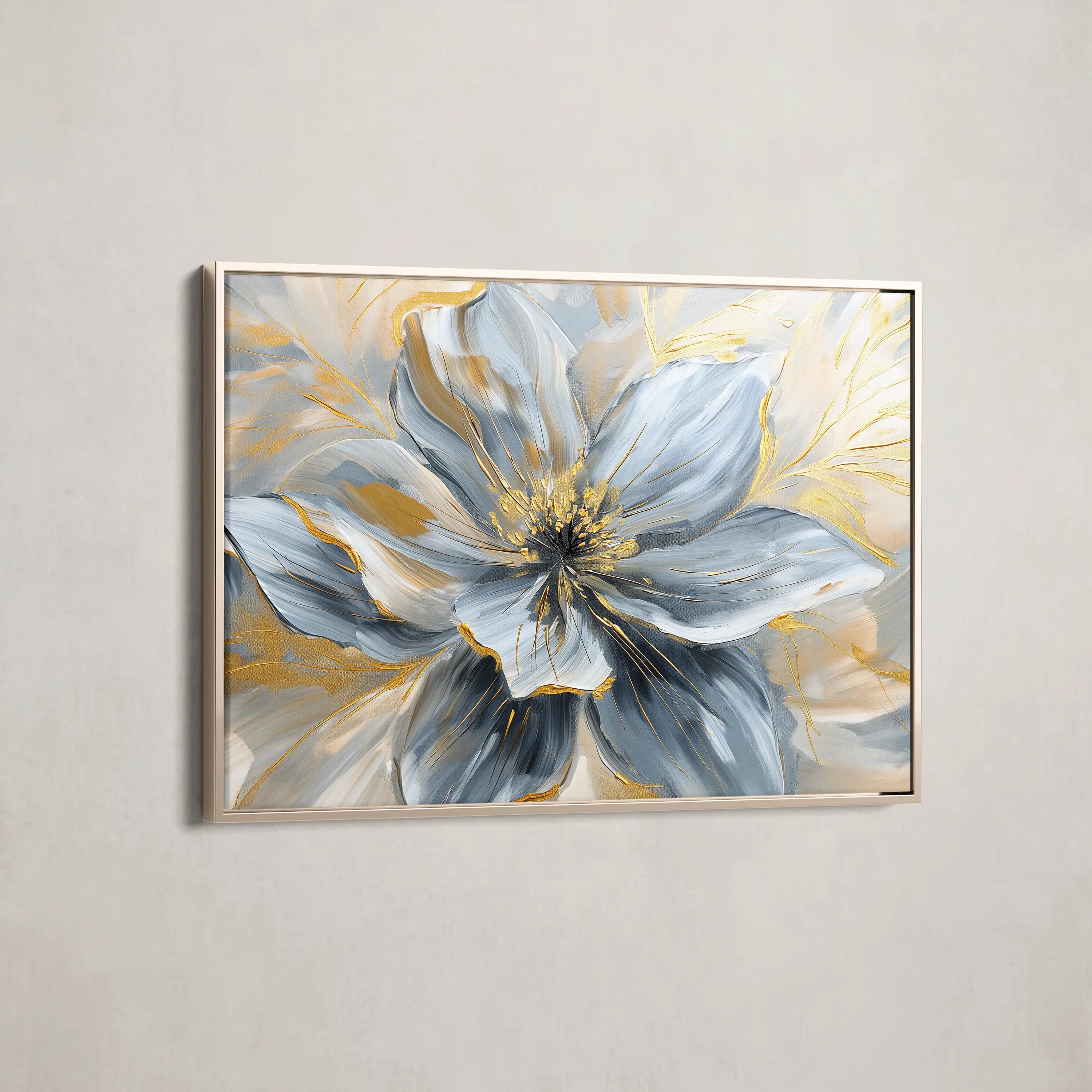 Floral Canvas Wall Art WAD130-F 90 x 60 cm / Stretched on hidden frame