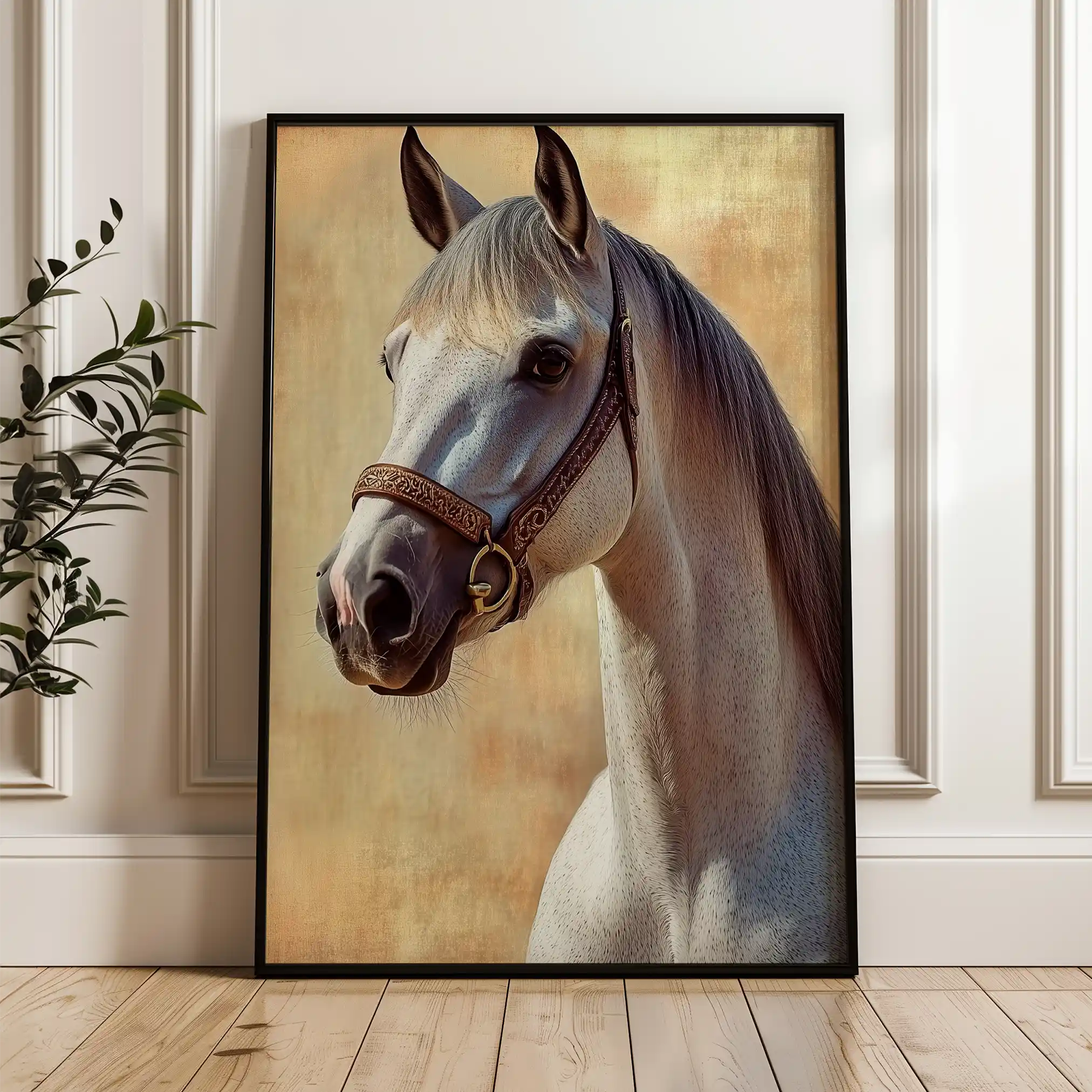 Horses 130 Canvas Art 90 x 60 cm / Stretched on hidden frame