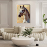 Horses 130 Canvas Art 90 x 60 cm / Stretched on hidden frame