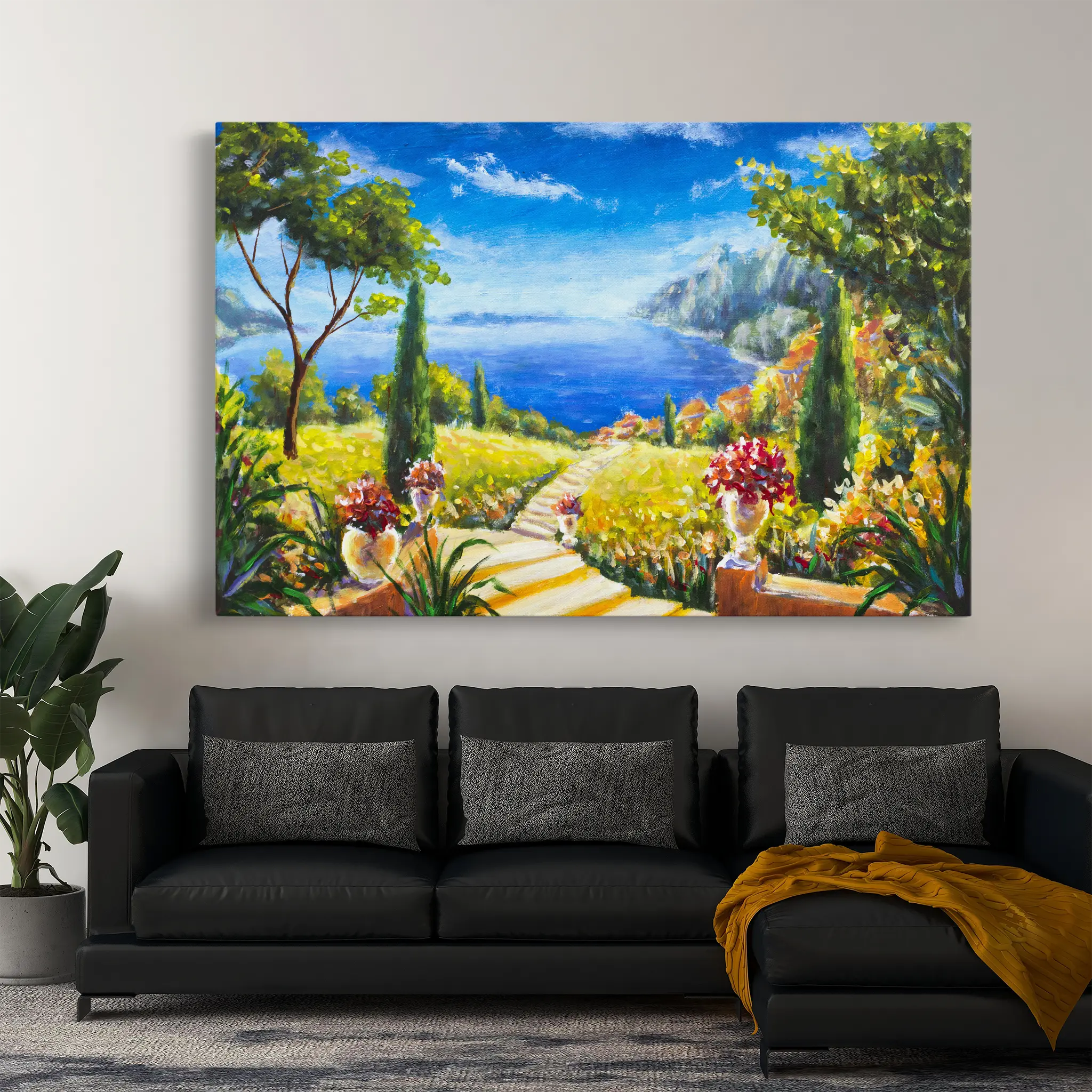 Landscape Canvas Wall Art WAD130-L 90 x 60 cm / Stretched on hidden frame