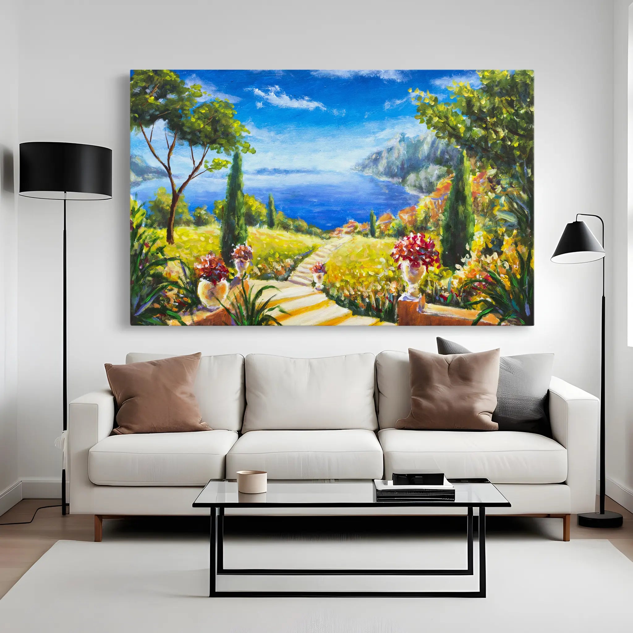 Landscape Canvas Wall Art WAD130-L 90 x 60 cm / Stretched on hidden frame