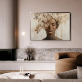 Portrait 130 Canvas Art 90 x 60 cm / Stretched on hidden frame