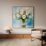 Floral Canvas Wall Art WAD1300-F 80 x 80 cm / Stretched on hidden frame