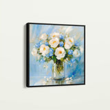 Floral Canvas Wall Art WAD1300-F 80 x 80 cm / Stretched on hidden frame