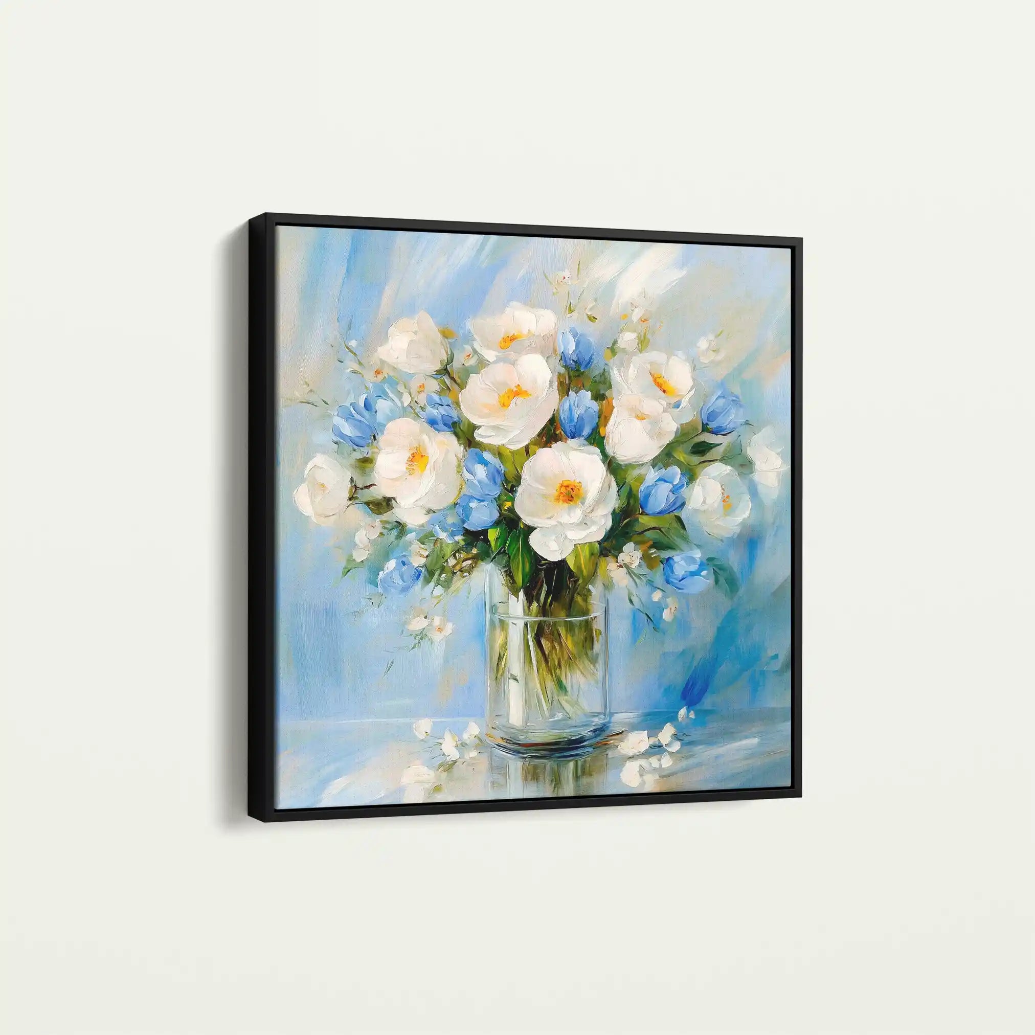 Floral Canvas Wall Art WAD1300-F 80 x 80 cm / Stretched on hidden frame