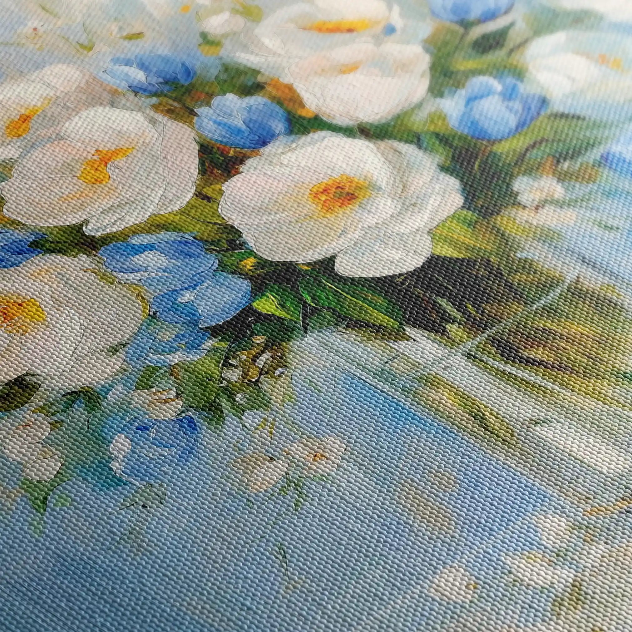 Floral Canvas Wall Art WAD1300-F 80 x 80 cm / Stretched on hidden frame