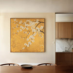 Floral Canvas Wall Art WAD1303-F 80 x 80 cm / Stretched on hidden frame