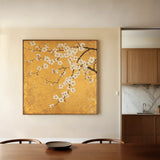 Floral Canvas Wall Art WAD1303-F 80 x 80 cm / Stretched on hidden frame