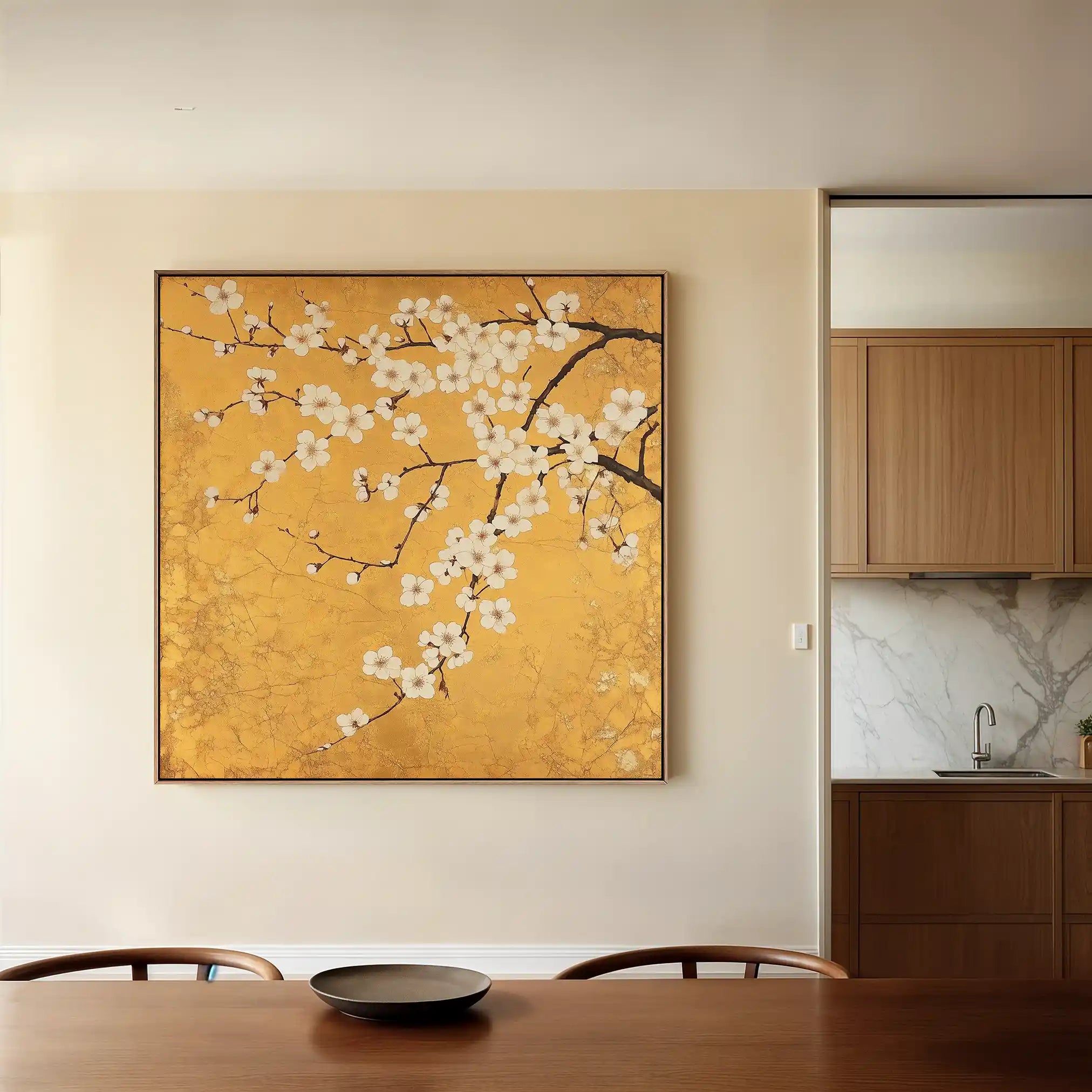 Floral Canvas Wall Art WAD1303-F 80 x 80 cm / Stretched on hidden frame