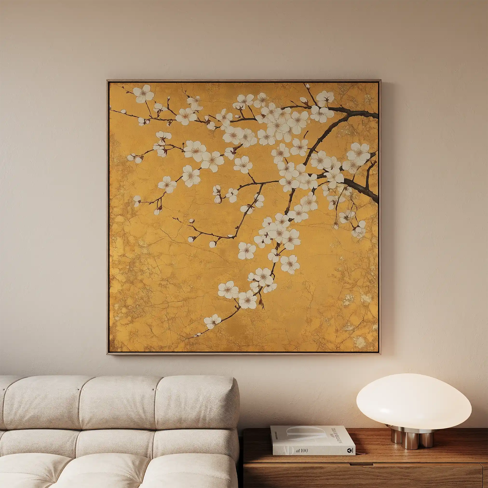 Floral Canvas Wall Art WAD1303-F 80 x 80 cm / Stretched on hidden frame