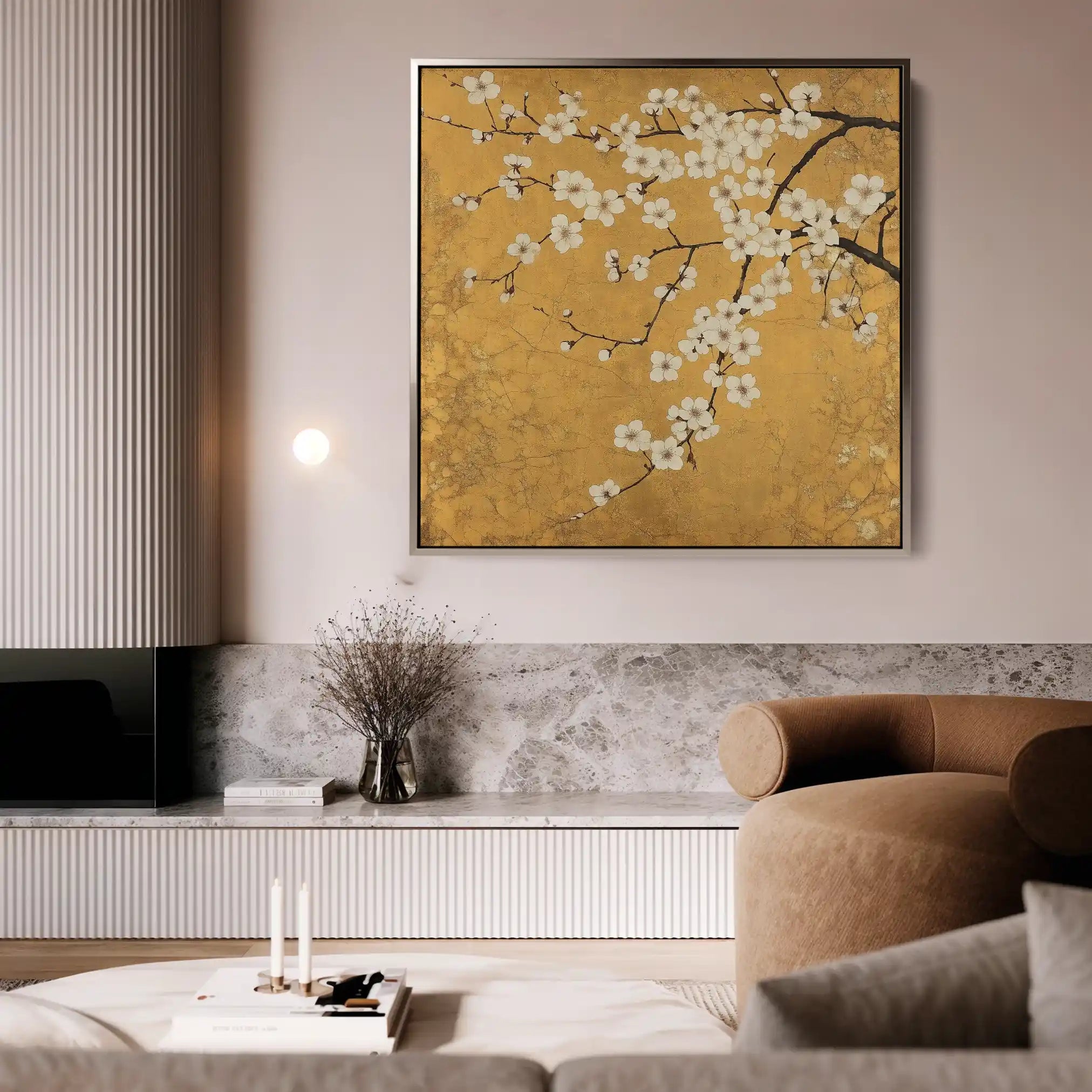 Floral Canvas Wall Art WAD1303-F 80 x 80 cm / Stretched on hidden frame