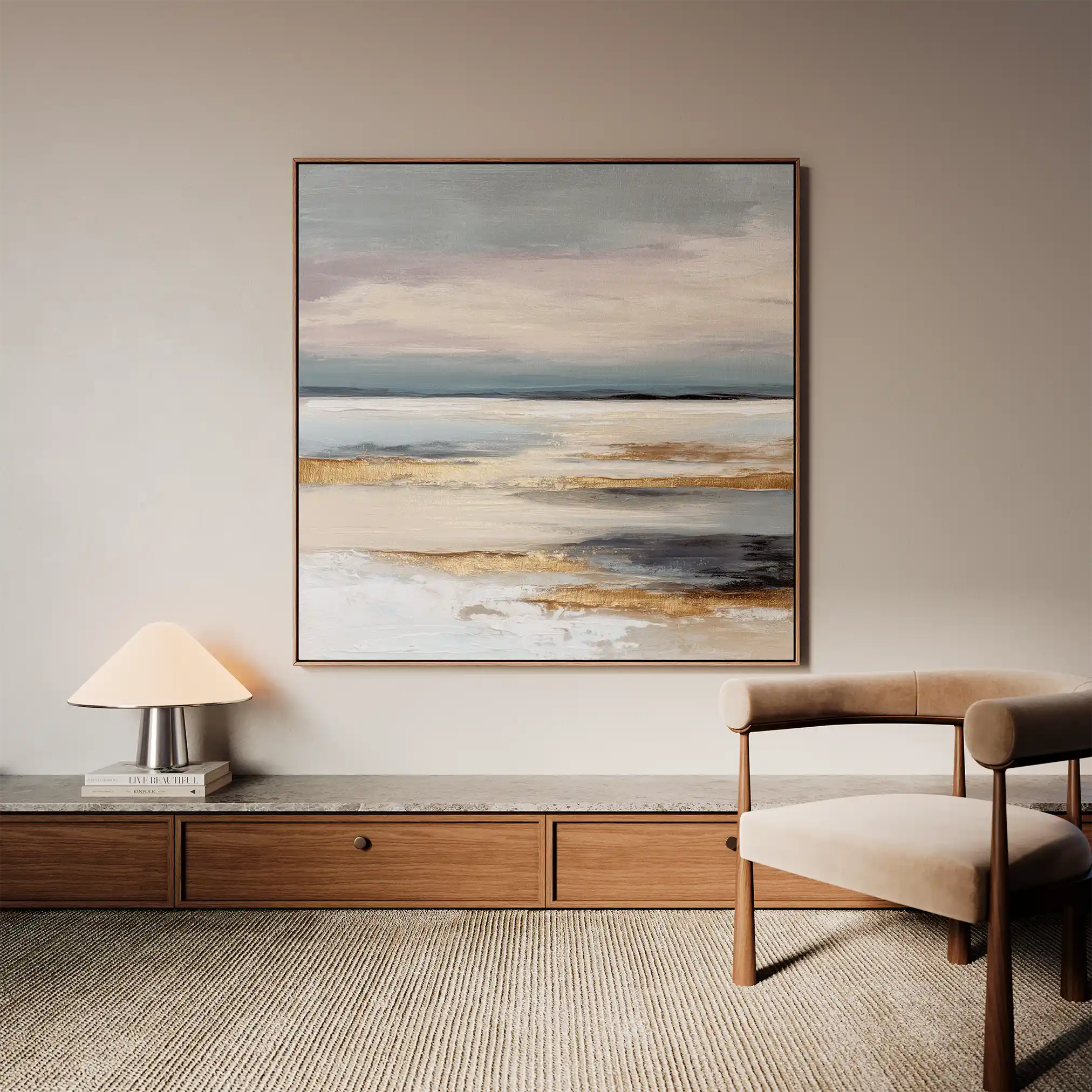 Abstract 1306 Canvas Art 60 x 60 cm / Stretched on hidden frame