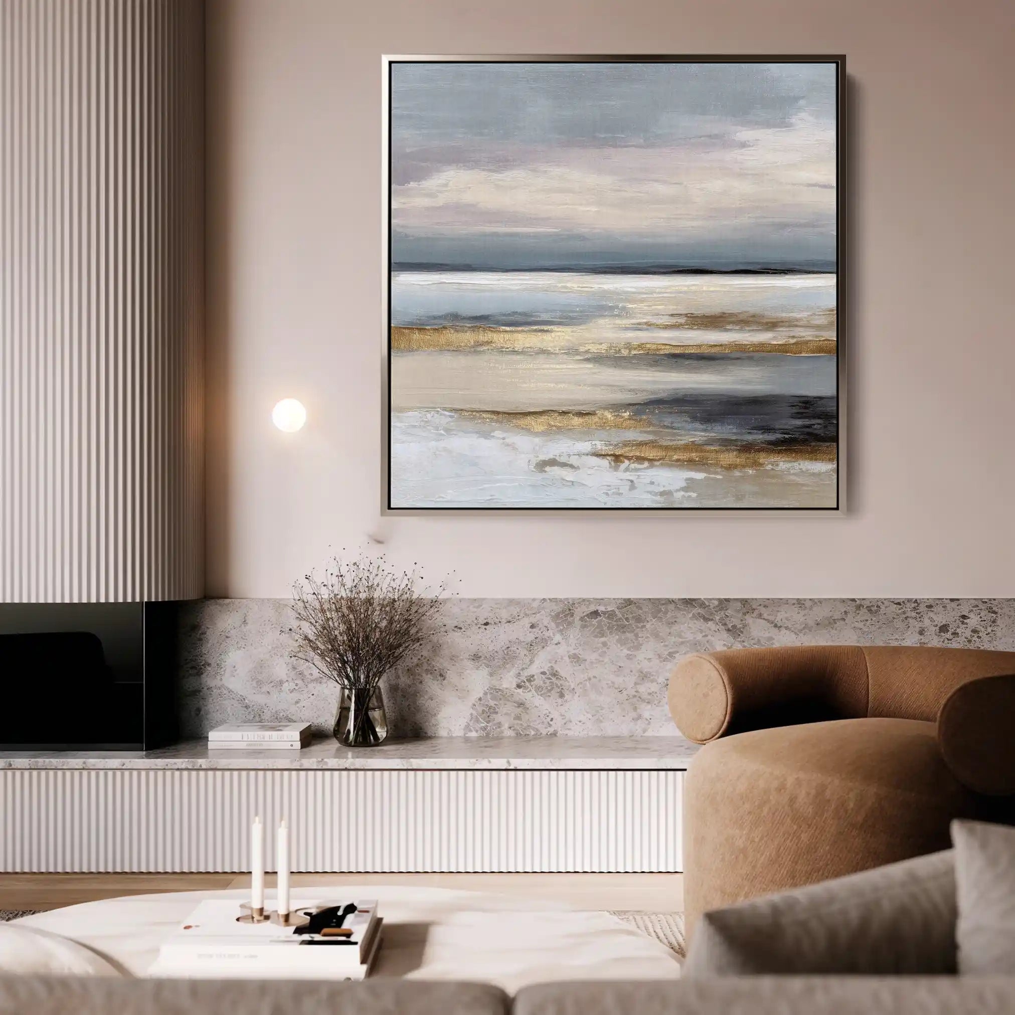 Abstract 1306 Canvas Art 60 x 60 cm / Stretched on hidden frame